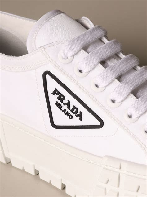 prada sneakers white womens|prada sneakers on sale women's.